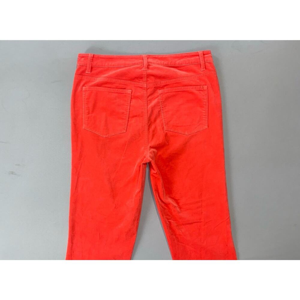 Talbots Women's Velveteen Straight Leg 5-Pocket Pants, Jeans. Red, Size 10. EUC! - Picture 8 of 9